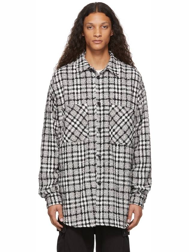 Face Connection Black & White Check Tweed Shirt jacket - FAITH CONNEXION - BALAAN 2