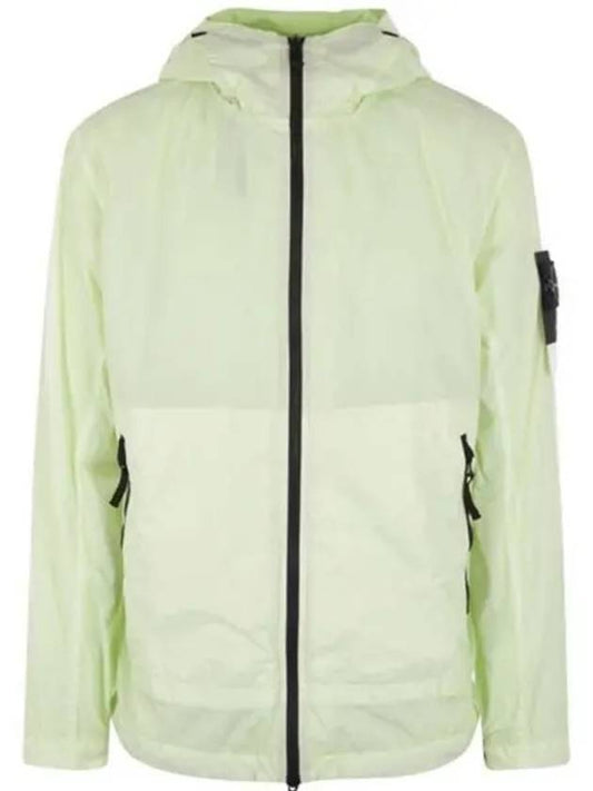 Men's Wappen Patch Nylon Hooded Jacket Light Green - STONE ISLAND - BALAAN 2