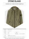 Waffen Patch Hooded Zip-Up Olive - STONE ISLAND - BALAAN 3