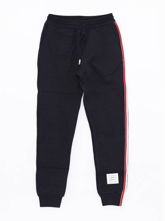 Women's Loop Back Stripe Track Pants Navy - THOM BROWNE - BALAAN 2