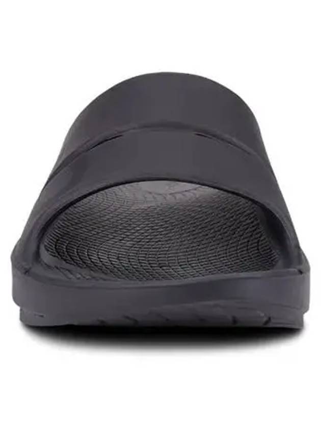 Elegant slide slippers matte black - OOFOS - BALAAN 4