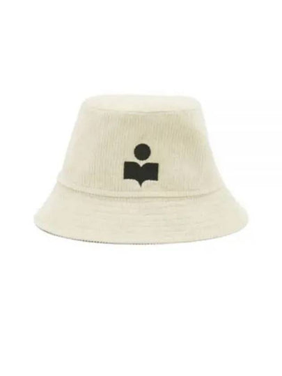 Haley Embroidered Logo Bucket Hat Ivory - ISABEL MARANT - BALAAN 2