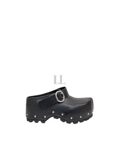 Clogs Leather Sandals Black - JIL SANDER - BALAAN 2