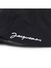 La Casquette Jacquemus Signature Ball Cap Black - JACQUEMUS - BALAAN 7