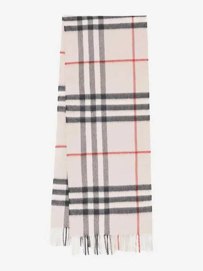 Classic Check Cashmere Scarf Ivory - BURBERRY - BALAAN 2