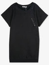 Men's diagonal zipper black short sleeve t-shirt 65154004 JKA004 A04 995 - BALMAIN - BALAAN 2