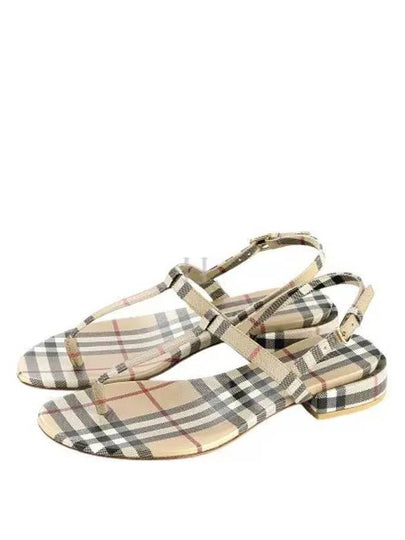 Vintage Check Lambskin Sandals Archive Beige - BURBERRY - BALAAN 2