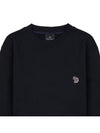 Zebra Patch Organic Cotton Sweatshirt Black - PAUL SMITH - BALAAN 4