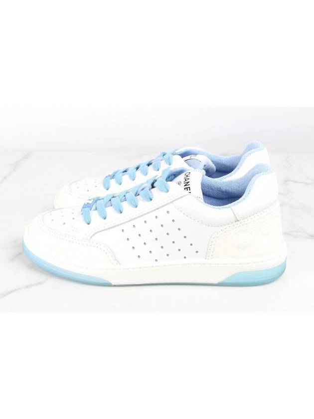 Back logo tennis sneakers blue 36 5 235 - CHANEL - BALAAN 5