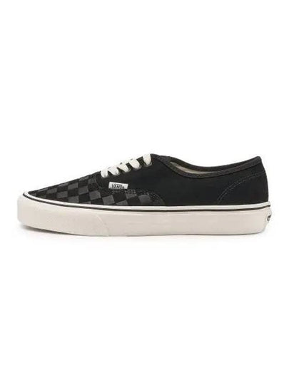 Authentic Checkerboard Low Top Sneakers Black - VANS - BALAAN 2