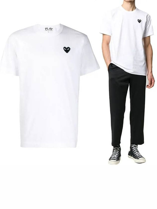 Play Small Black Waffen Short Sleeve T-Shirt P1 AZ T064 2 White - COMME DES GARCONS - BALAAN 2