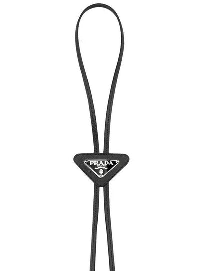 Boro Tie Necklace Black - PRADA - BALAAN 2