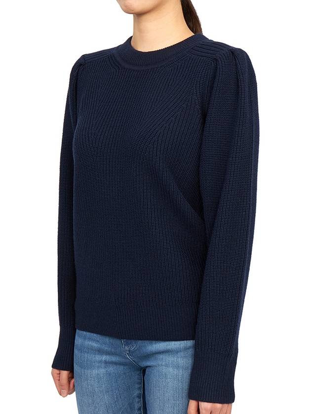 Mavis Wool Knit Top Navy - ISABEL MARANT - BALAAN 3