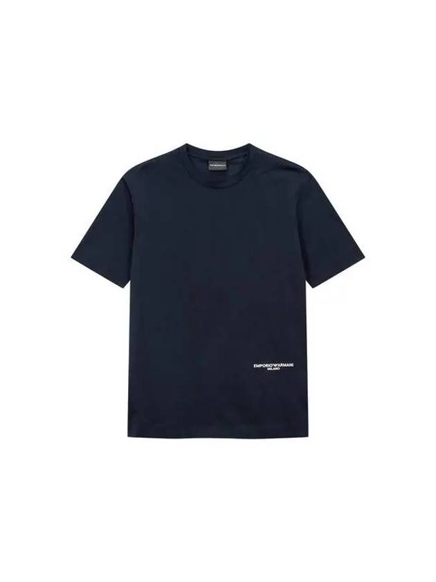 Men s Short Sleeve Logo T Shirt Navy 270644 - EMPORIO ARMANI - BALAAN 1