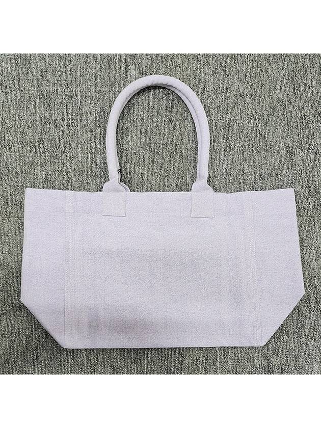 YENKY logo embroidery zipper shopper bag lilac PM0062FA A1X19M 86LC - ISABEL MARANT - BALAAN 3