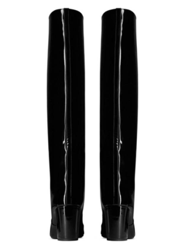 Patent Leather Long Boots Black - SAINT LAURENT - BALAAN 7