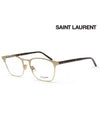 Eyewear Metal Glasses Frame Gold - SAINT LAURENT - BALAAN.