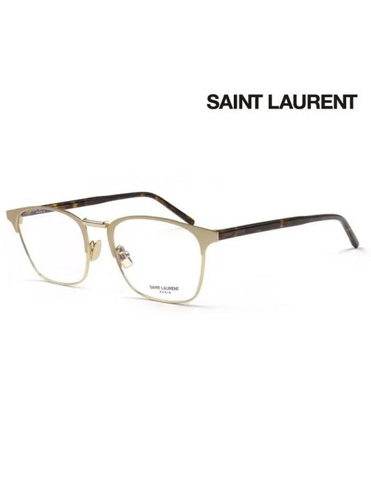 Eyewear Metal Glasses Frame Gold - SAINT LAURENT - BALAAN.