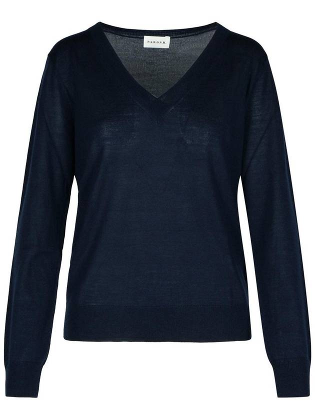 P.A.R.O.S.H. Blue Wool Blend Sweater - P.A.R.O.S.H. - BALAAN 1