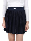 Women's Binx Pleated Skirt Navy - J.LINDEBERG - BALAAN 3