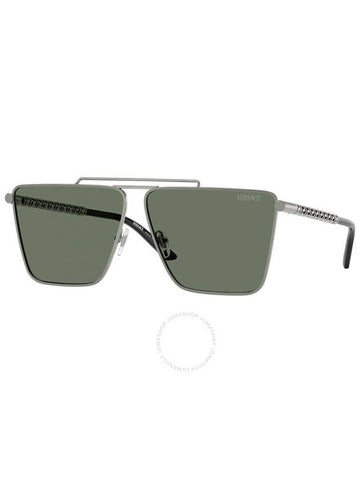 Versace Dark Green Browline Men's Sunglasses VE2266 10013H 64 - VERSACE - BALAAN 1