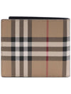 Men's Vintage Check Half Wallet Beige - BURBERRY - BALAAN 5