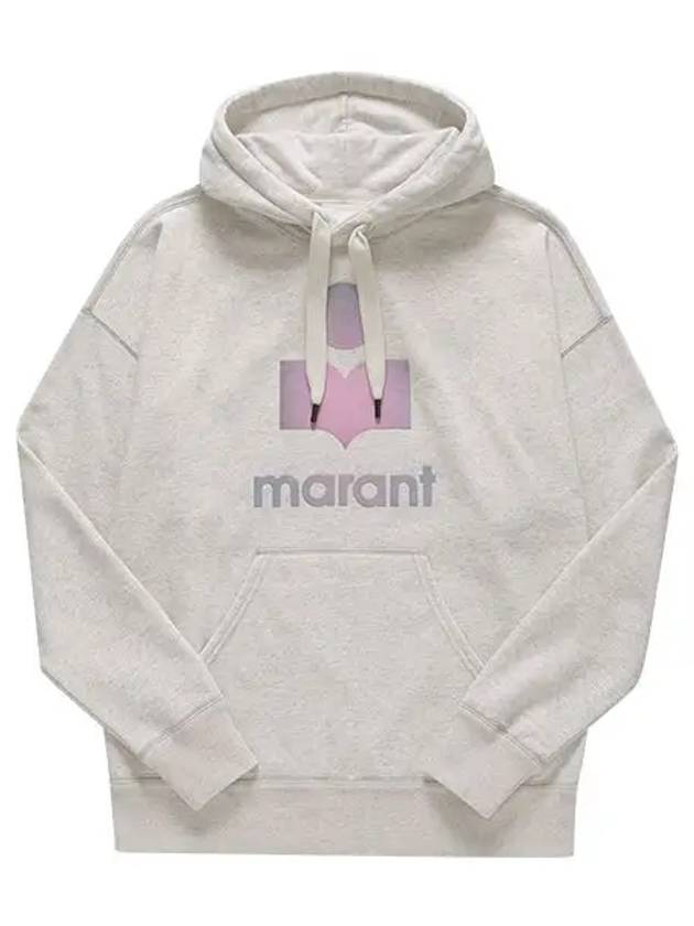 Miley Logo Print Hoodie Ecru - ISABEL MARANT - BALAAN 5