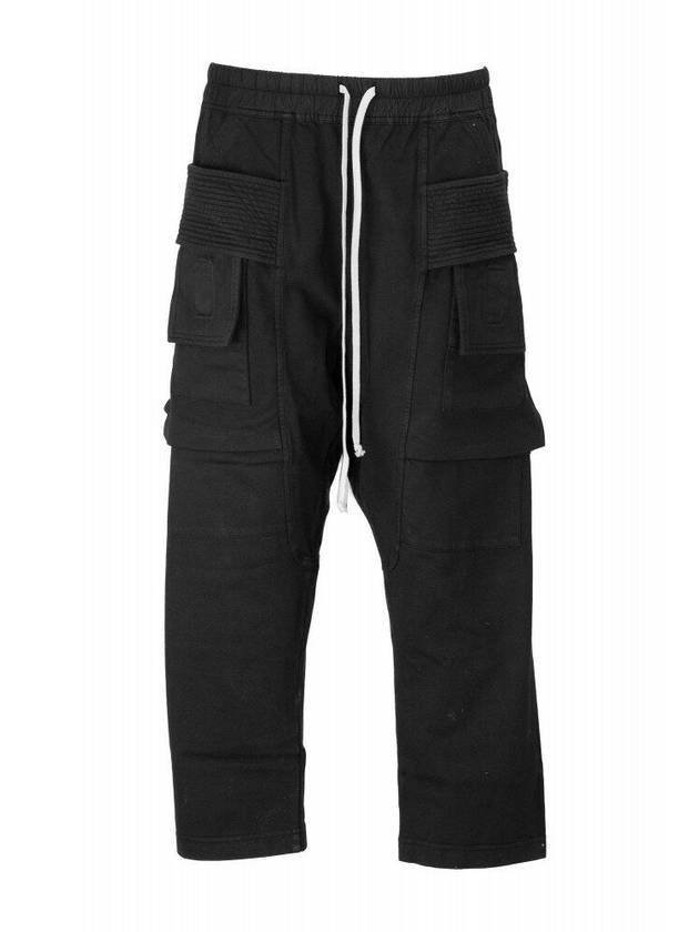 Dark Shadow Men's Drawstring Cargo Baggy Pants Black - RICK OWENS - BALAAN.