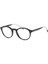 eyewear round glasses black - GIORGIO ARMANI - BALAAN 1