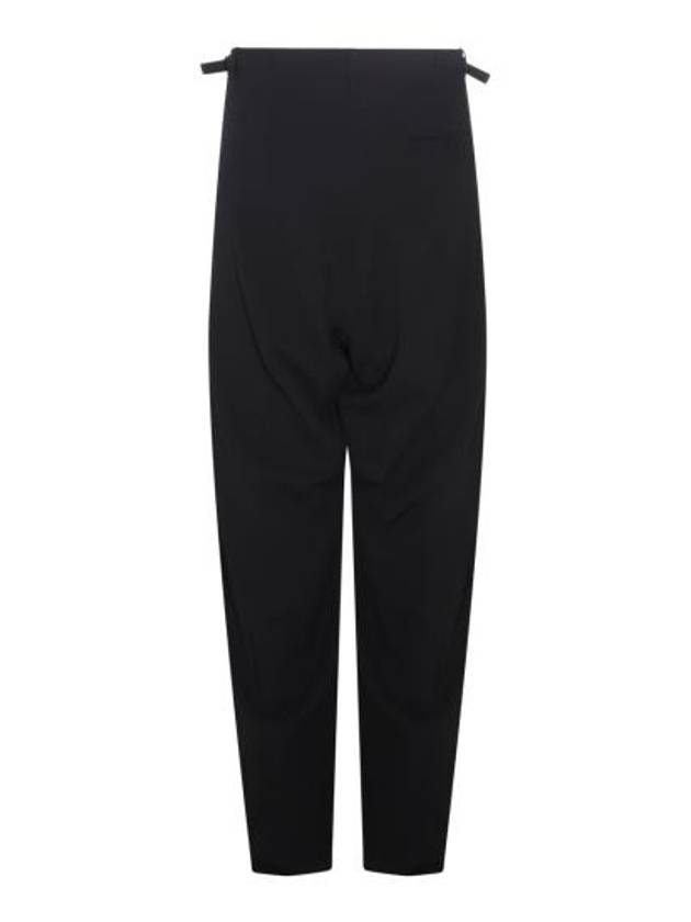 Wool Viscose Blend Straight Pants Black - BALENCIAGA - BALAAN 3