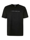 Mercerized Jersey Graphic Face Short Sleeve T-Shirt Black - CP COMPANY - BALAAN 2