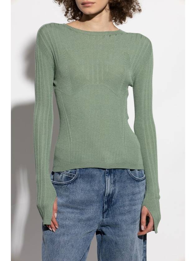 Lanvin Fitted Sweater, Women's, Green - LANVIN - BALAAN 3