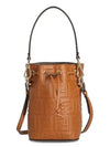 Mon Tresor Small Leather Bucket Bag Brown - FENDI - BALAAN 2