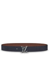 LV Tilt Reversible 40mm Leather Belt Navy - LOUIS VUITTON - BALAAN.