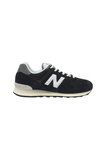 574 Low Top Sneakers Heritage Deep Black - NEW BALANCE - BALAAN 1