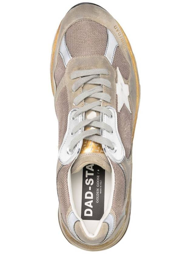 Mesh and Suede Dad-Star Sneakers White Dove Grey - GOLDEN GOOSE - BALAAN 4