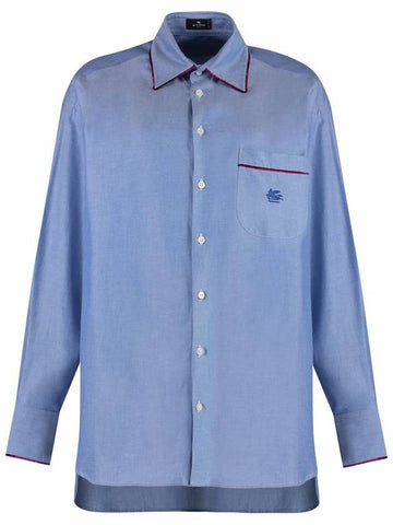 Etro Cotton-Oxford Shirt - ETRO - BALAAN 1