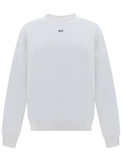 Hooded Sweatshirt OMBA054C99FLE006 0110 White - OFF WHITE - BALAAN 2