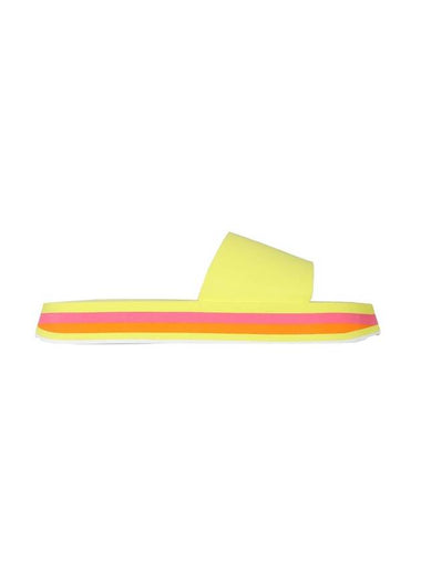 Color Block Platform Slippers Yellow - MSGM - BALAAN 1