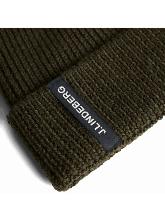 Men's Juan Merino Beanie Green - J.LINDEBERG - BALAAN 4