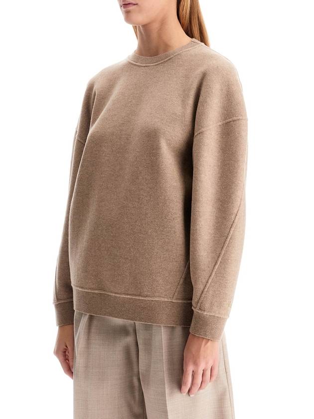 Elvira jersey crewneck knit top hazelnut brown - MAX MARA - BALAAN 5