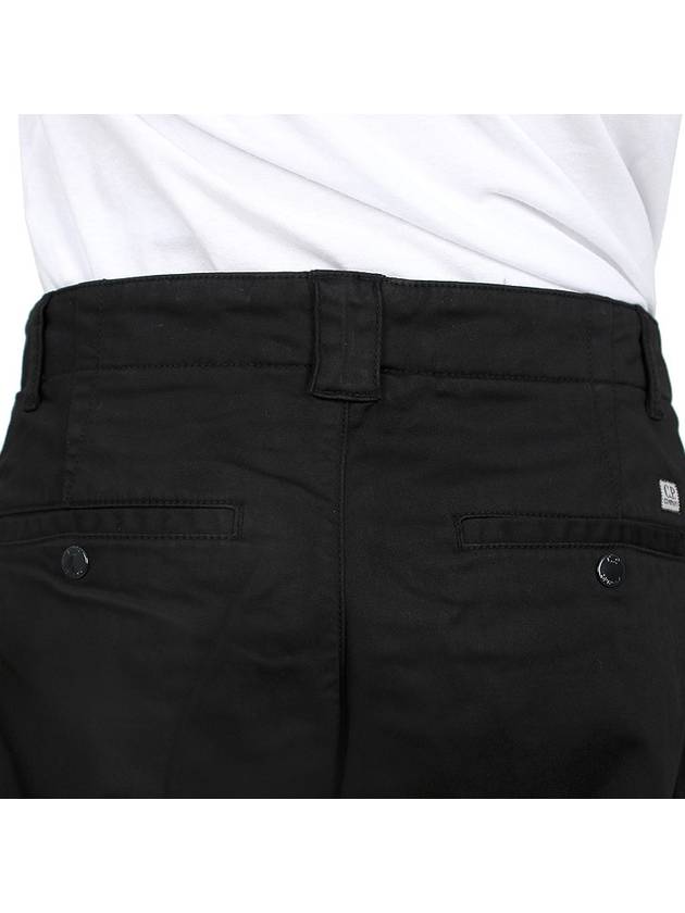 Stretch Satin Cargo Shorts Black - CP COMPANY - BALAAN 10