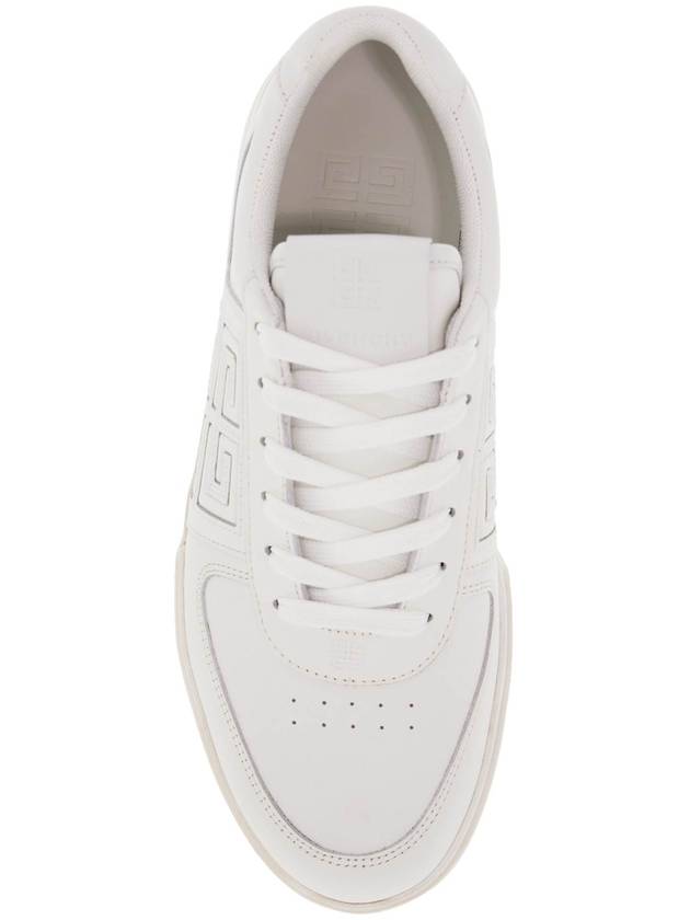 G4 Leather Low Top Sneakers White - GIVENCHY - BALAAN 3