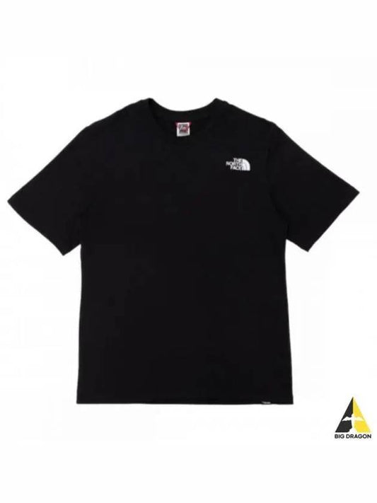 Women's Relaxed Red Box Cotton Short Sleeve T-Shirt Black - THE NORTH FACE - BALAAN 2