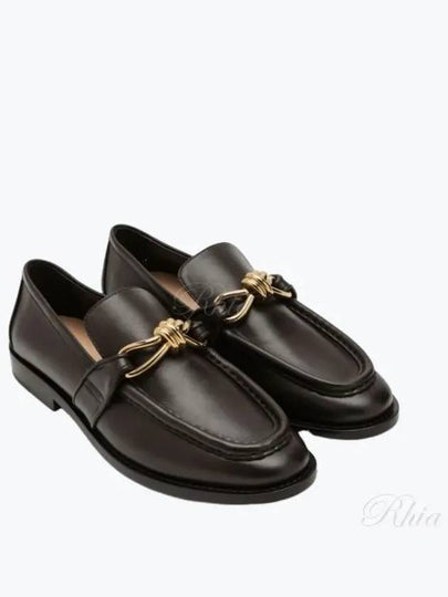 Astaire Leather Loafers Brown - BOTTEGA VENETA - BALAAN 2