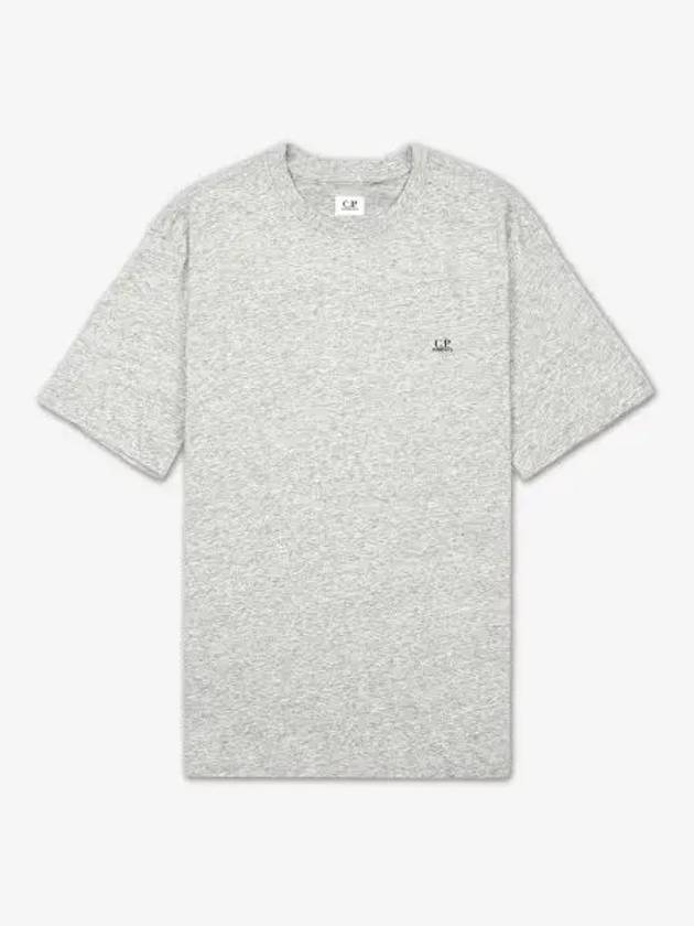 CP Company Logo Print Jersey Short Sleeve T Shirt Greystone Melange 17CMTS030A005100WM94 - CP COMPANY - BALAAN 2