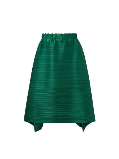 Women's Horizontal Pleated Banding Skirt Green - MONPLISSE - BALAAN 2