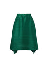 Women's horizontal pleated pleated banding skirt green - MONPLISSE - BALAAN 1