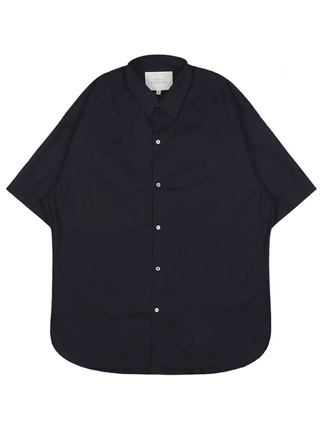 Sorono Overfit Short Sleeve Shirt Navy - STUDIO NICHOLSON - BALAAN 2