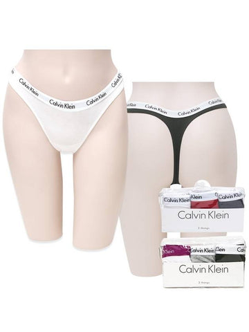 CK women’s thong 3 piece set QD3587 - CALVIN KLEIN - BALAAN 1